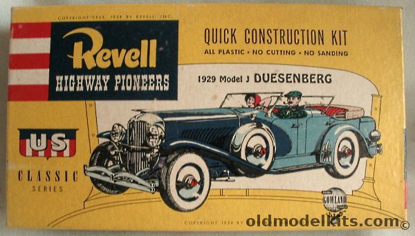 Revell 1/32 1929 Duesenberg Model J - Highway Pioneers US Classics Series, H72-89 plastic model kit